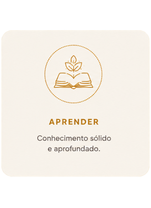 Aprender — Conhecimento sólido e aprofundado.