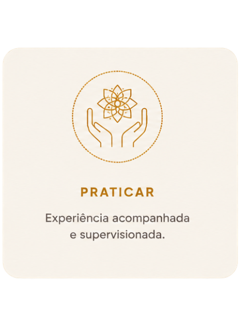 Praticar — Experiência acompanhada e supervisionada.